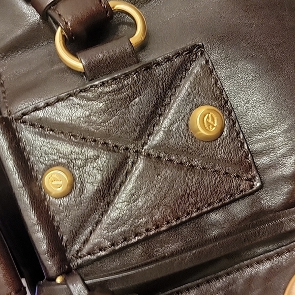 📍Rare |Vintage | Francesco Biasia | Leather & Suede East West Style Bag - Picture 3 of 16